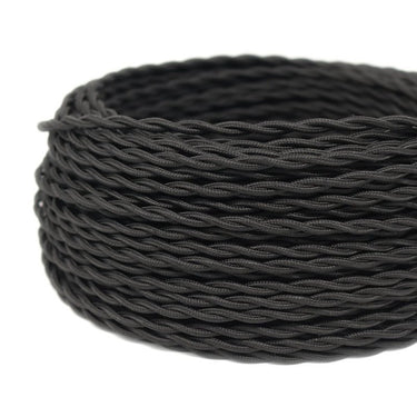 1mt cavo elettrico a treccia 3x0,75mm colore nero Perenz Accessori